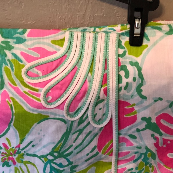 Lilly Pulitzer Pink Daisy Fun Skort 0 - Picture 2 of 8